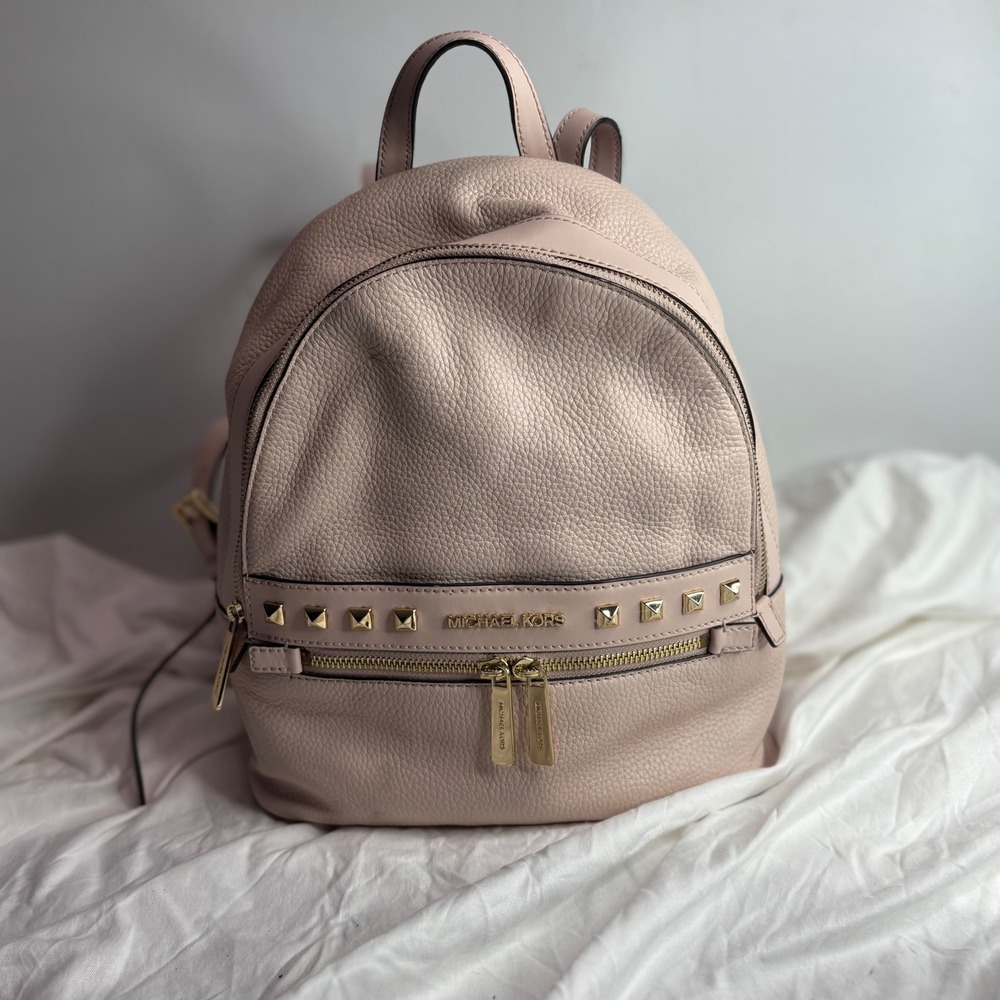 Michael Kors Blush Pink Pebbled Leather Mini Backpack
